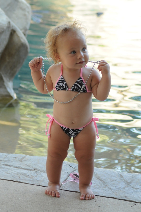 Babikini - Zebra baby bikini 2